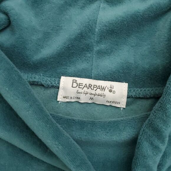 Bearpaw Pullover Velour Jacket Deep Sea Green - Picture 2 of 6